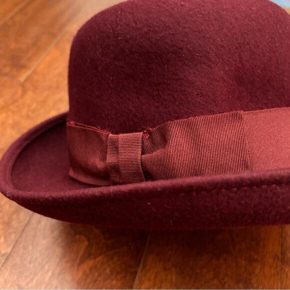 Vintage Amanda Smith Women’s 100% Wool Hat, Burgundy Maroon, 90s Style, Italian - Picture 9 of 14